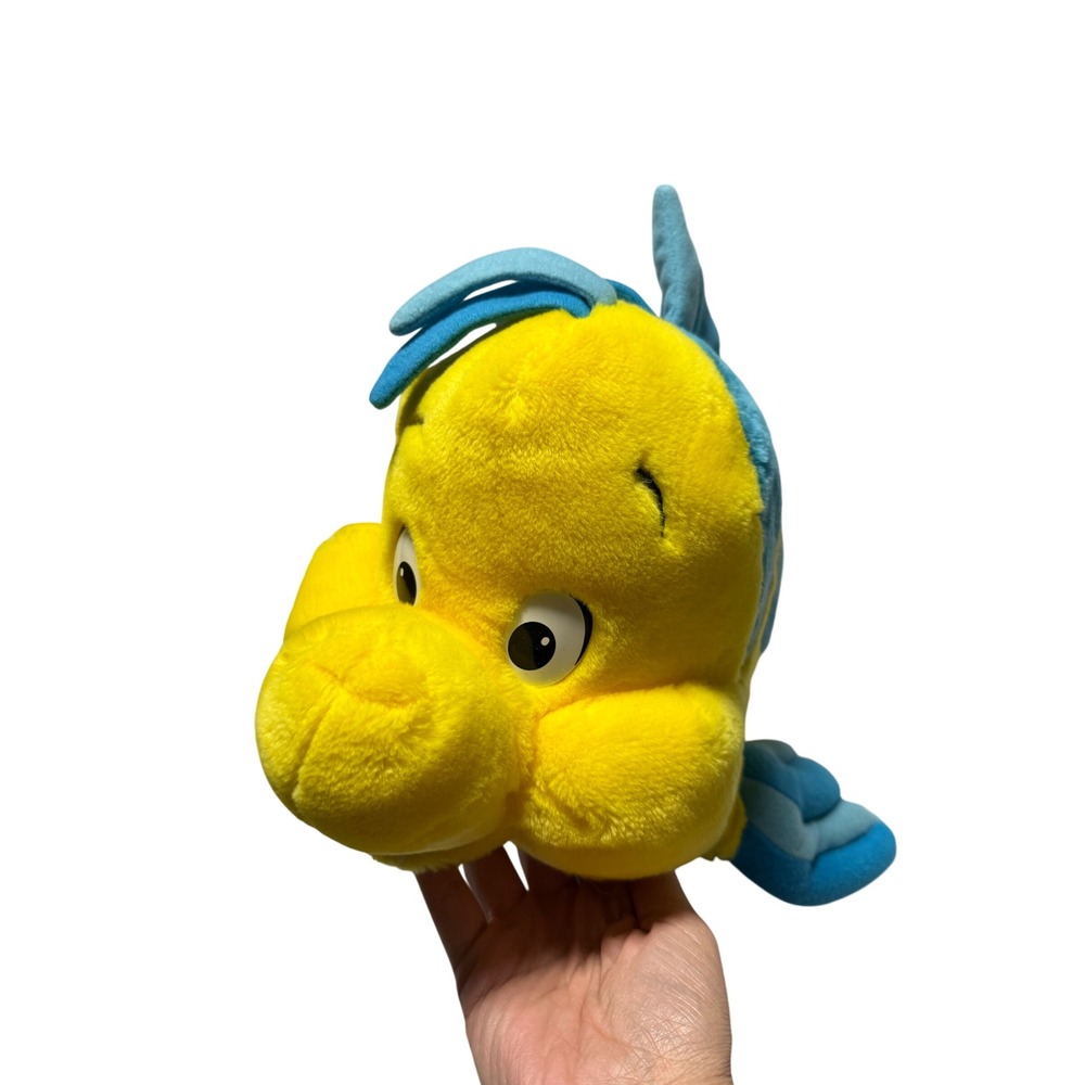 Disneyland Flounder fish Disney The Little Mermaid 16" Stuffed Animal